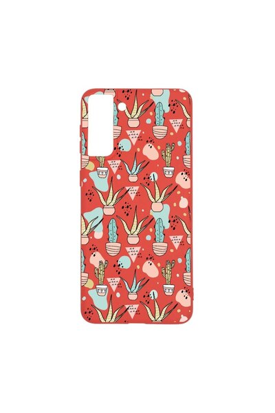 bestcase Θήκη σιλικόνης, Συμβατή με Samsung Galaxy S21 Plus, Κάκτος, ανθεκτικ...