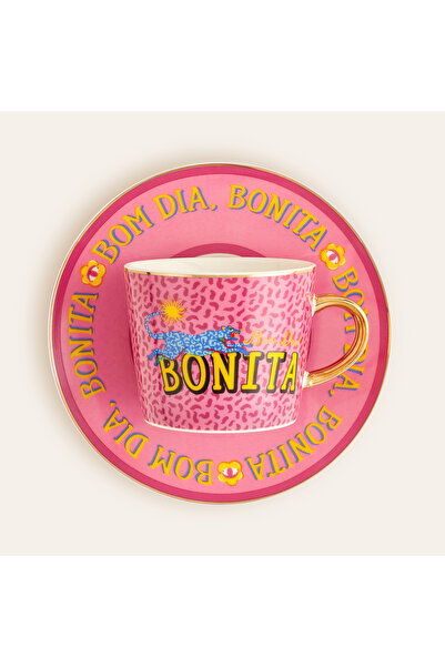 Luohu 2-Piece Porcelain Coffee Set 90 Ml Pink