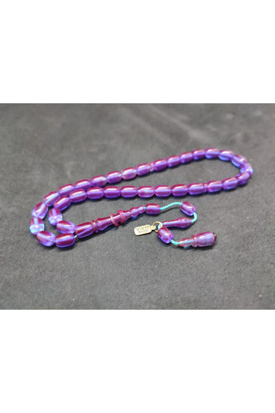 İskeçe Tesbih Uğur Şener Αριστοτεχνικό Έργο: Διπλής στρώσης γυαλισμένο κεχριμ...