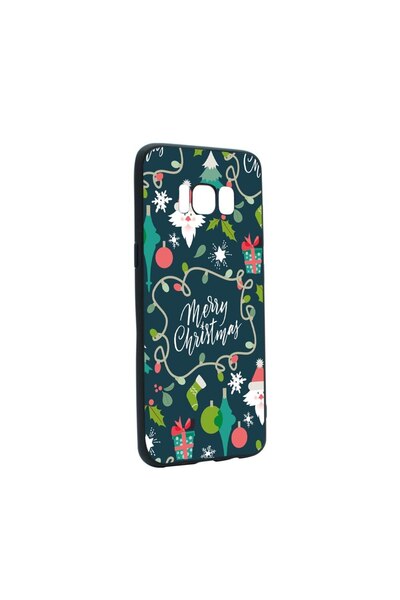bestcase Θήκη σιλικόνης συμβατή με Samsung Galaxy S8, Καλά Χριστούγεννα, ανθε...