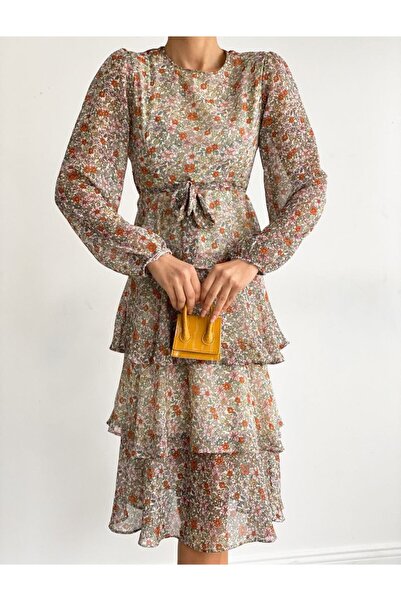 franky B Γυναικείο Premium Καλοκαιρινό Φόρεμα με Άνετη Γραμμή και Λεπτομέρειες