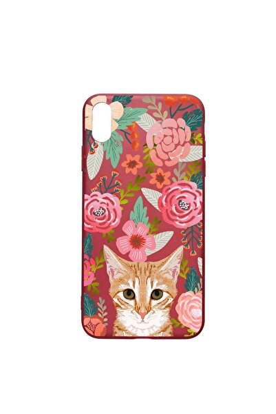 bestcase Θήκη σιλικόνης, Συμβατή με Apple iPhone XR, Γάτα και Λουλούδια, ανθε...
