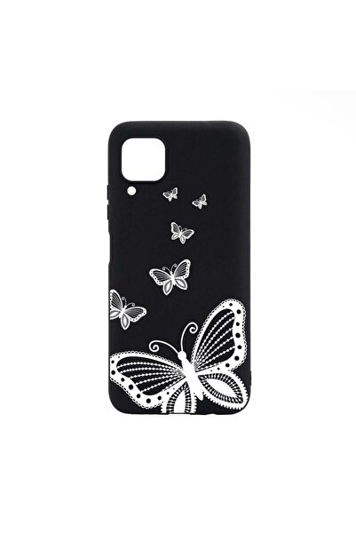 bestcase Θήκη σιλικόνης συμβατή με Samsung Galaxy M12, Σχέδιο πεταλούδα, ανθε...