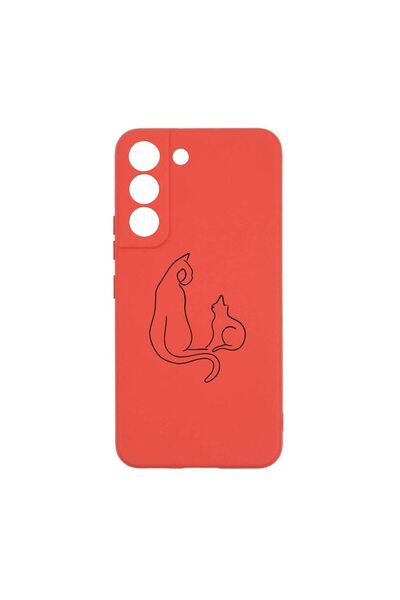 bestcase Θήκη σιλικόνης, Συμβατή με Samsung Galaxy S22 Plus, Αφηρημένη Γάτα, ...