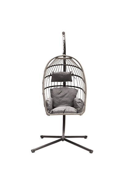 OEM Κρεμαστή κουνιστή καρέκλα, πτυσσόμενη, σκελετός στήριξης, ατσάλινη βάση, ...