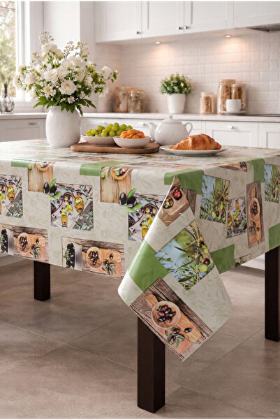 Ozsport Hygienic Oilcloth Tablecloth – Waterproof, Stain-Resistant, Easy to C...