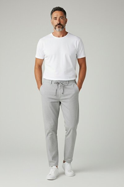 WALKONT METROPOLITAN 6016 ΓΚΡΙ ΑΝΔΡΙΚΟ ΛΙΝΟ ΠΑΝΤΕΛΟΝΙ JOGGER