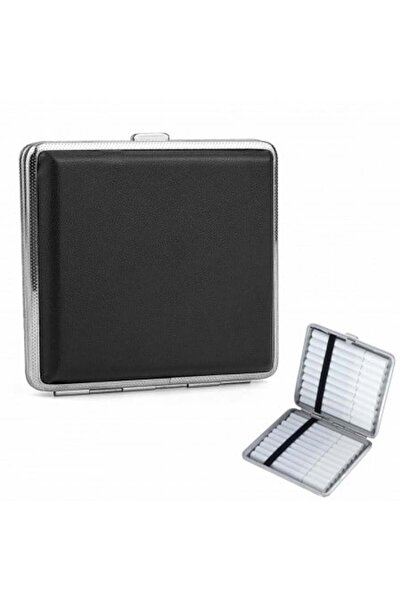 OEM Θήκη αποθήκευσης τσιγάρων Thirei, από ανοξείδωτο ατσάλι/ Δερμάτινο PU, μα...