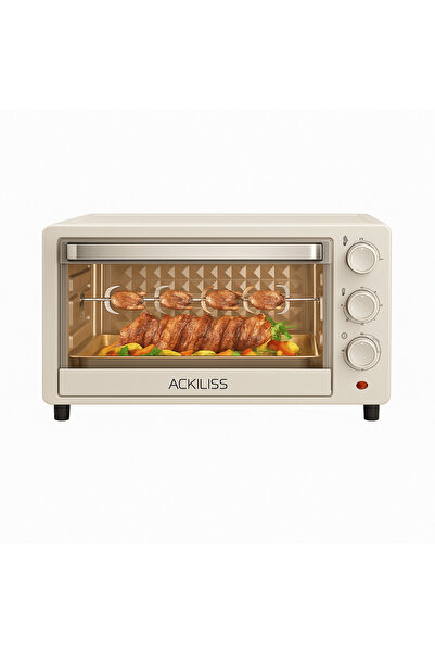 OEM ACKILISS ACL-5306W Ηλεκτρικός Φούρνος, 18L, 1200W, 3 Αξεσουάρ