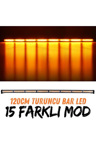 ASTRA LED Turuncu Tepe Çakar Bar Led 120 cm 12-24v Off Road Çekici Traktör İk...