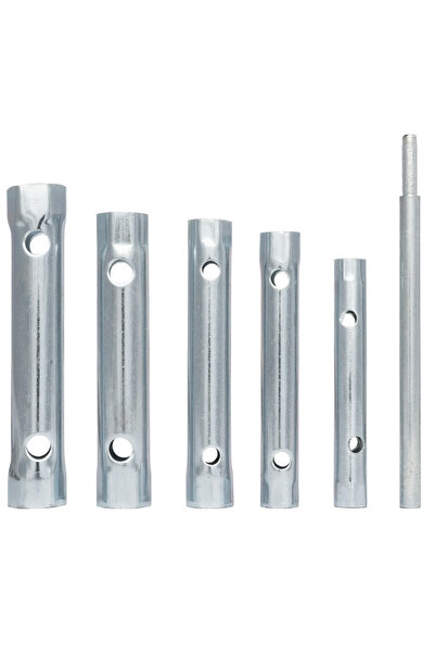 KAVİTİCARET 6 Parça Boru Tipi Lokma Anahtar Takımı 8mm-17mm Çift Taraflı Somu...