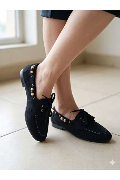 MAYA SHOES SİYAH KADIN GÜNLÜK LOAFER BABET