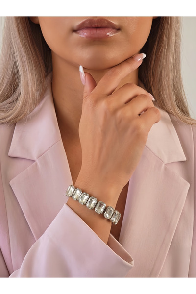 Eva Takı Store Marka Muadili Boldy Baget Model Gümüş Renk Bileklik