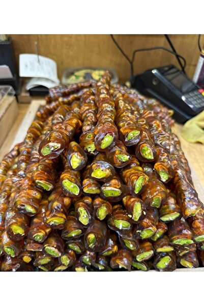 Hakiki Üzüm Pekmezli Üzüm Suyu Ile Hazırlanmış Şekersiz Fıstıklı Sucuk 500 Gr