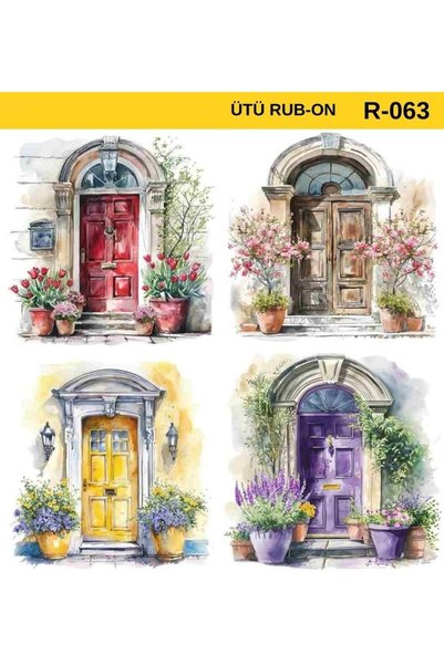 Lora Dekopaj Ütü ile Rub On Transfer Kağıdı R-063 30x30 cm