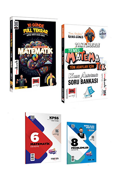 Yargı Yayınları KPSS ALES DGS AGS 10 Günde Full Tekrar Matematik Konu Özetli ...