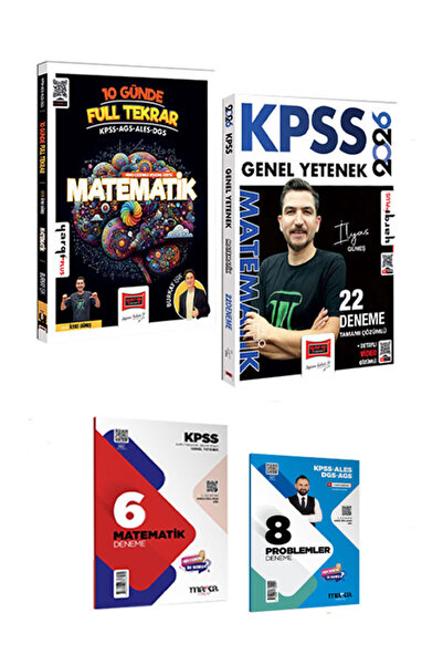 Yargı Yayınları KPSS ALES DGS AGS 10 Günde Full Tekrar Matematik Konu Özetli ...