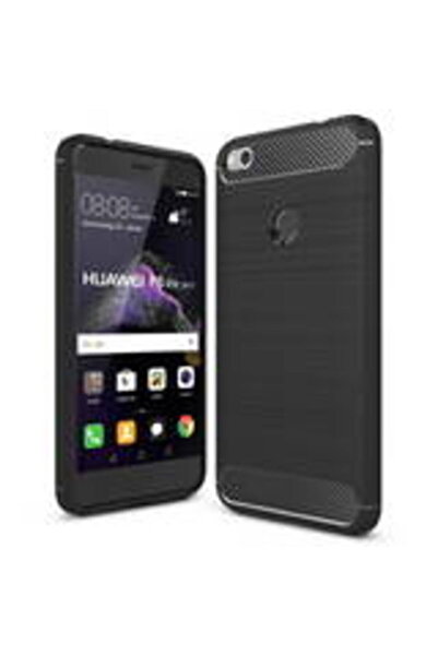 Techsuit Θήκη για Huawei P9 Lite 2017 / P8 Lite 2017 - Σιλικόνη άνθρακα - Μαύρη