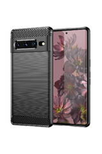 Techsuit Калъф за Google Pixel 7 Pro - карбонов силикон - черен