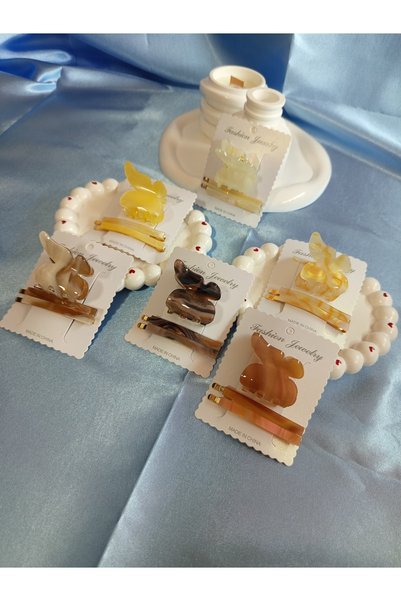 CSAYMODA 3LÜ SET KEMİK KISTIRMALI TOKA