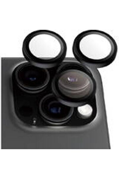 Generic Brand Sticla PanzerGlass Hoops Μαύρη Μεταλλική Έκδοση για iPhone 16 P...