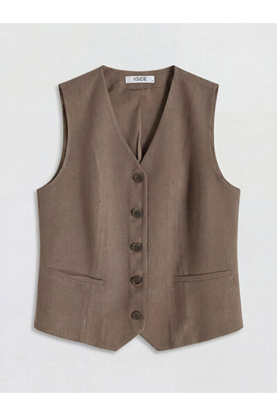 LC Waikiki I V Dikim Linen Blend Women's Classic Vest from Freezen Store