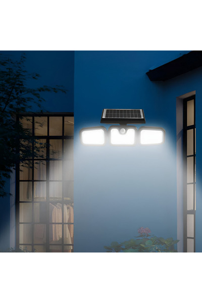 OEM Lampa Solara LED de Exterior cu 3 Capete - Iluminare Ambientala pentru Gr...