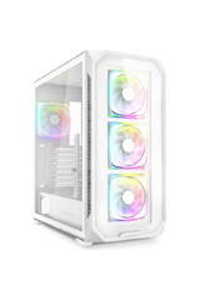SHARKOON Компютърна кутия AK5G RGB, тип  "Tower " (бяла, закалено стъкло x 2)