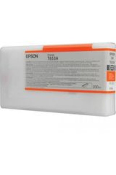 EPSON Δοχείο Μελάνης Εκτυπωτή Πορτοκαλί C13T653A00 200ML Γνήσιο STYLUS PRO 4900