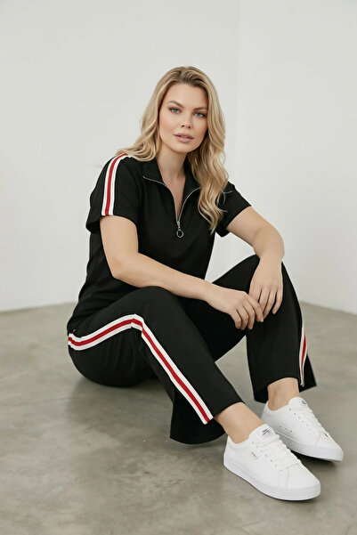 aytemas Σετ με ρίγες και φερμουάρ στο λαιμό