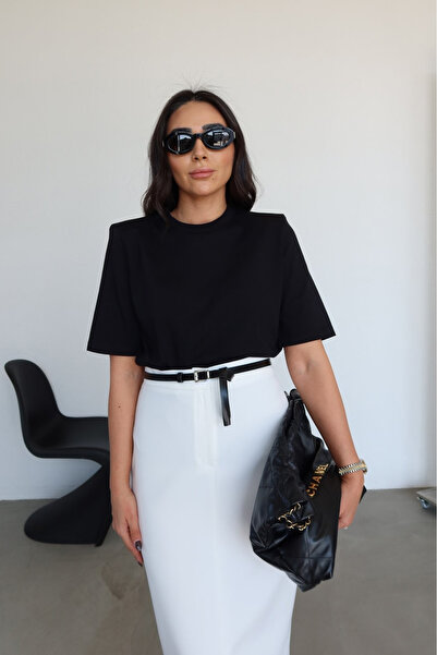 My Blog Tricou negru cu mânecă scurtă - 241128
