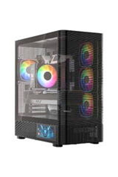 Modecom Carcasa PC Volcano Volcano AQ400 ARGB Midi Negru