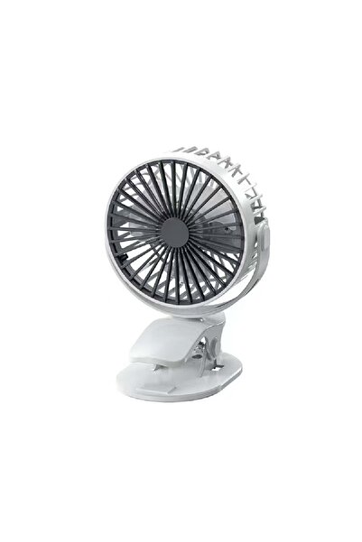 Midcom MS-53 Mini Fan Taşınabilir Şarjlı Vantilatör Beyaz