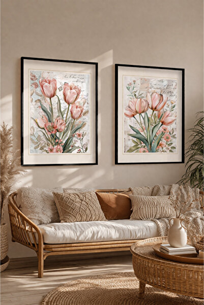 STARYUNA Μαύρο ξύλινο πλαίσιο με λουλουδάτο vintage σετ ζωγραφικής για σαλόνι...