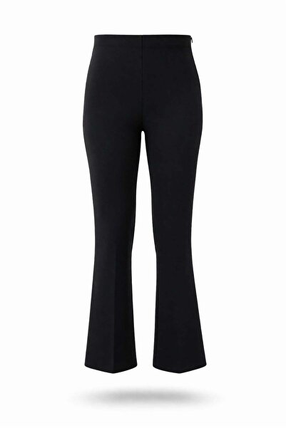 Black Mini Flare Pants
