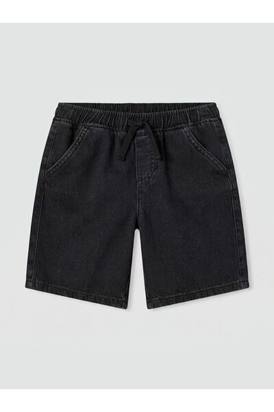 LC Waikiki Pantaloni scurți de jeans pentru băieți LCW Kids cu talie elastică