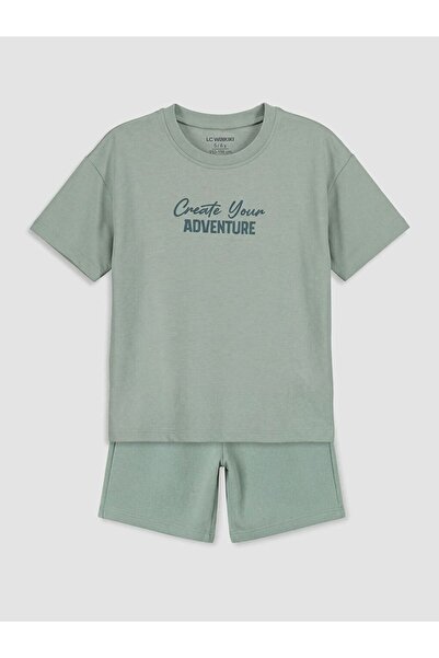 LC Waikiki Lcw Kids Printed Boys' Shorts Set