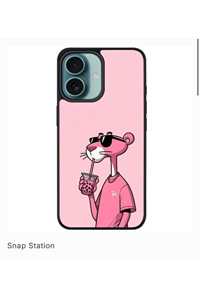 SNAPSTATIONRO Protective case, MagSafe, iPhone 16 - Pink_Panther