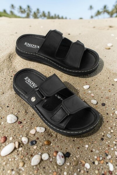 VANONE Ανδρικές ορθοπεδικές παντόφλες με ρυθμιζόμενο velcro, με ραμμένη σόλα,...