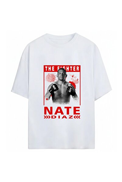 SVART WEAR Tricou unisex oversize Nate Diaz, 100% bumbac