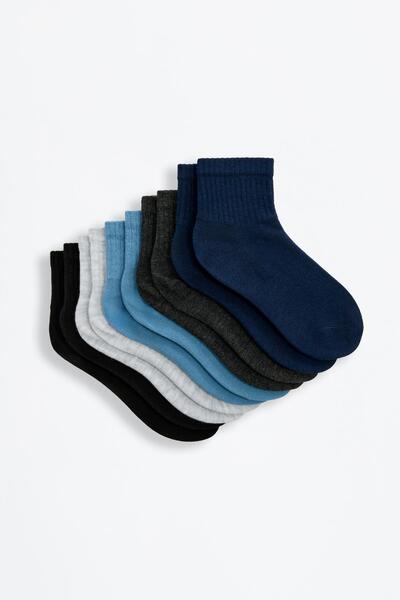 LEFTIES Fitilli kısa çorap (10'lu Pack)