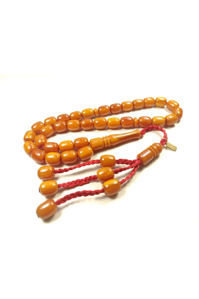 İskeçe Tesbih Μεχμέτ Μερκάν Μοντέλο Ζάζα με υπογραφή του Μάστα, Κεχριμπάρι με...