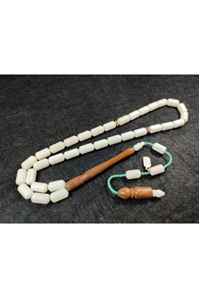 İskeçe Tesbih Furkan Gül Usta İşi İmzalı Επιδιπλωμένο Γυαλισμένο Κόκαλο Καμήλ...