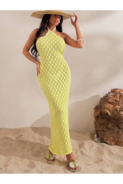EFENDİX Φόρεμα παραλίας - Κίτρινο - Μακρύ