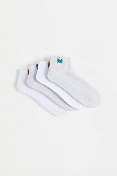LEFTIES Karma bilekte çorap (4'lü Pack)