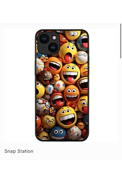 SNAPSTATIONRO Προστατευτική θήκη, MagSafe, iPhone 15 PLUS - Χρώμα_Smiley_MandM