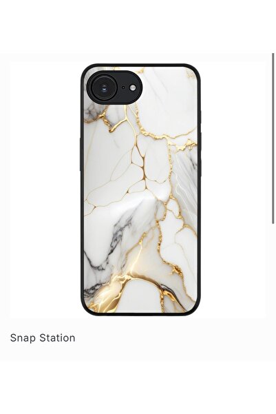 SNAPSTATIONRO Θήκη προστασίας, MagSafe, iPhone 16E - Χρυσό Μάρμαρο
