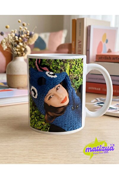 matizya Kişiye Özel Baskılı Kupa Bardak - Çift Taraflı Baskı - Fotoğraf & İsi...