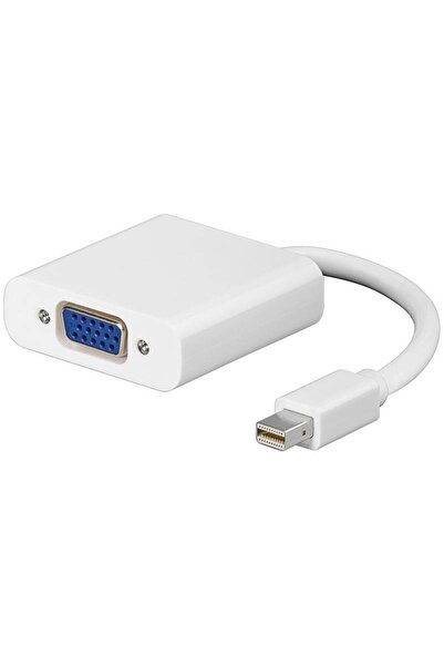 vidsel Καλώδιο προσαρμογέα Mini DisplayPort αρσενικό σε VGA θηλυκό 15 εκ. λευκό