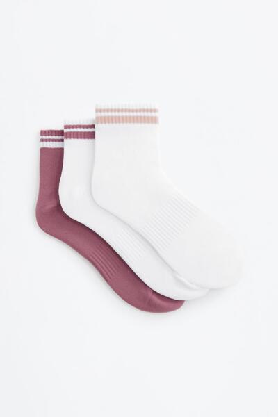 LEFTIES Kısa spor çorap (3'lü Pack)